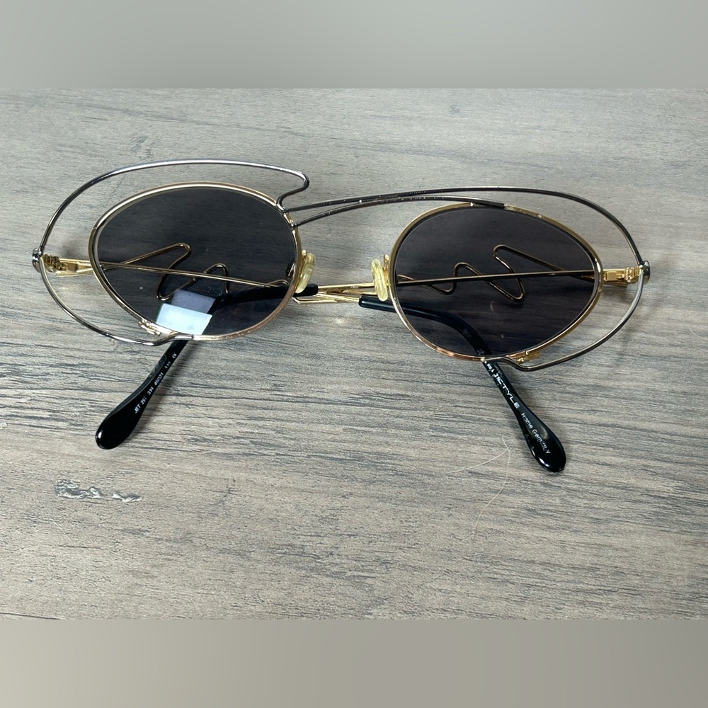 NEOSTYLE JET 252 CRAZY 90'S LADIES SUNGLASSES UNIQUE GOLD WIRE DESIGNER FRAMES - Picture 2 of 9
